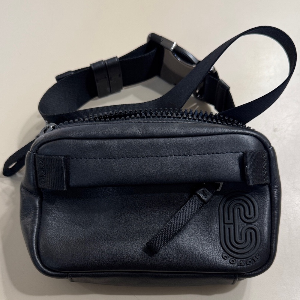 Coach Black Leather Crossbody Bag